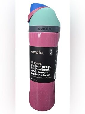 Owala FreeSip Stainless Steel
Bottle / 24oz / Color: Bubblegum
Burst
